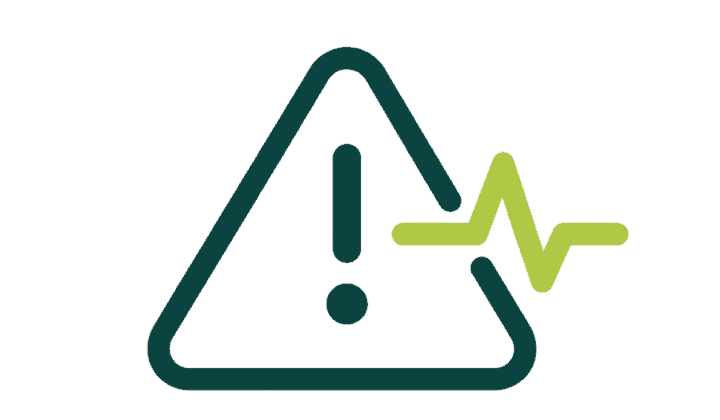 Pictogram voor het melden van een technische storing